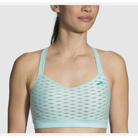 New NWT Brooks Uprise Crossback Ice Mesh XL A/B Cup Medium Impact Blue - Picture 1 of 9